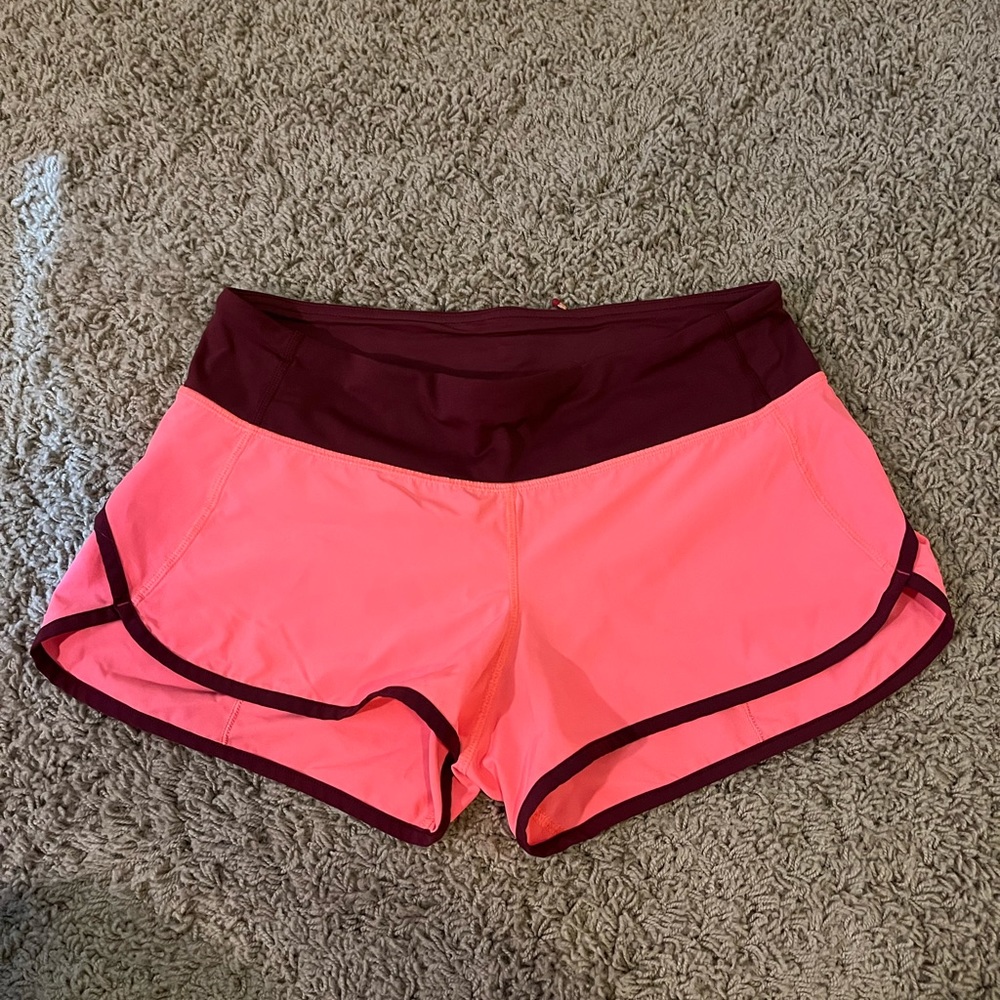 Neon Pink Lululemon Shorts